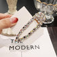 1PCS Pearl Hair Clip Snap Hair Barrette Stick Hairpins - Rhinestones Fashion Women Hair Styling Accessories (1U88)