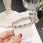 1PCS Pearl Hair Clip Snap Hair Barrette Stick Hairpins - Rhinestones Fashion Women Hair Styling Accessories (1U88)