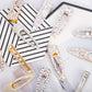 1PCS Pearl Hair Clip Snap Hair Barrette Stick Hairpins - Rhinestones Fashion Women Hair Styling Accessories (1U88)
