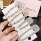 1PCS Pearl Hair Clip Snap Hair Barrette Stick Hairpins - Rhinestones Fashion Women Hair Styling Accessories (1U88)