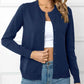 Button Down Round Neck Cardigan - Deals DejaVu