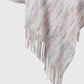 Fringe Hem Hooded Poncho