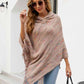 Fringe Hem Hooded Poncho