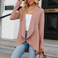 Open Front Long Sleeve Cardigan - Deals DejaVu