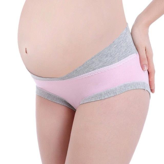1pc Women Underwear - Lace Cotton Panties - Sexy Pregnancy Lingeries - Shorts Low Waist Mother Support Postpartum Briefs (2U6)