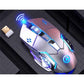 2.4G Wireless Gaming Mouse Rechargeable Silent USB Ergonomic 1600DPI Adjustable Gamer Mice For Laptop Computer Windows Win7 8 10 (CA1)(F52)