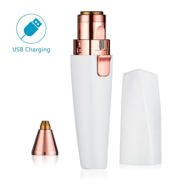 2 In 1 Electric Eyebrow Trimmer Painless Facial Hair Remover Mini Shaver Razors Portable Eye Brow Epilator (M5)(M2)(1U86)