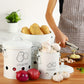 2 Pcs Kitchen Storage Box Container - Potatoes Onions Bin Organization Buckets Metal Breathable (AK8)(1U61)