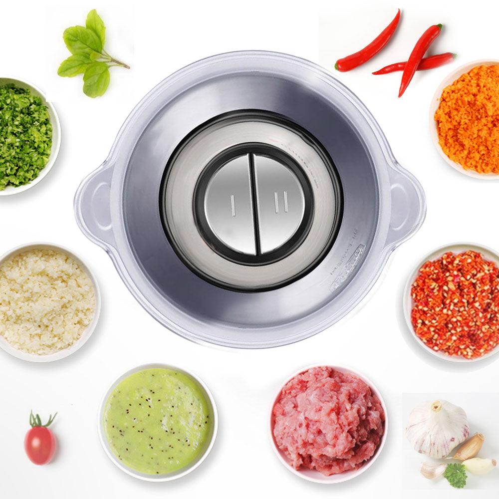 500w Stainless Steel Meat Grinder Chopper Electric Automatic Mincing  Machine Household Food Processor