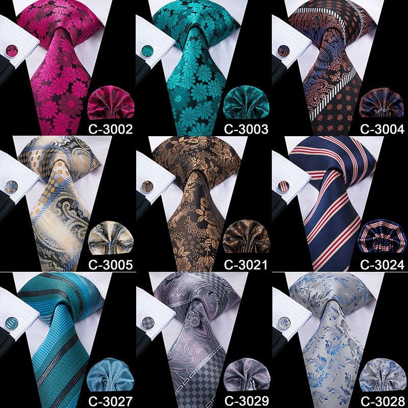 20 Styles Party Wedding Classic Fashion Pocket Square Tie - New Floral Men's Tie Grey 8.5cm (MA2)(F17)