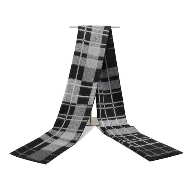 New Plaid Men Scarf - Warm Winter Scarf Unisex Soft Cashmere Scarves - Large Luxury (MA7)