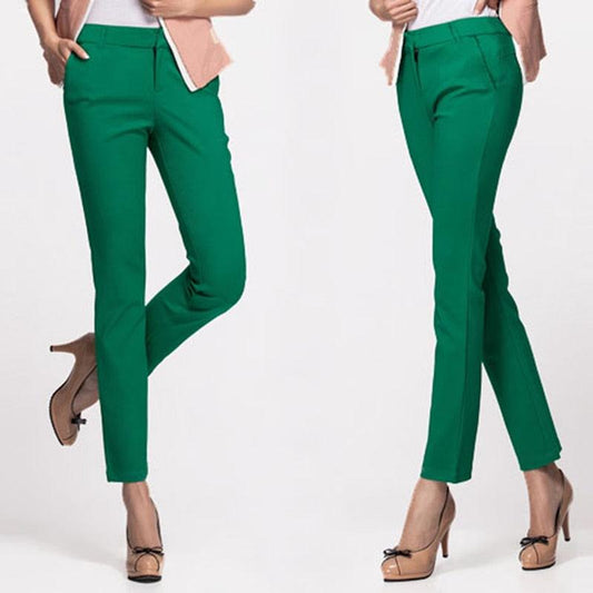 Trending Women's Casual Office Pencil Trousers - Cute Slim Stretch Pants - Fashion Candy Jeans Pencil Trousers (D25)(BP)(BCD3)