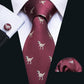 New Arrival Men's Ties - Dinosaur Pattern Red Men's Wedding Neckties 8.5cm (2U17)