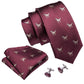 New Arrival Men's Ties - Dinosaur Pattern Red Men's Wedding Neckties 8.5cm (2U17)