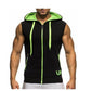 New Men's Hoodie Sweatshirts - Fitness Tank Tops - Male Sleeveless Zipper vest (D100)(TM7)(TM5)