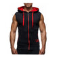 New Men's Hoodie Sweatshirts - Fitness Tank Tops - Male Sleeveless Zipper vest (D100)(TM7)(TM5)