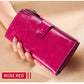 Luxury Leather Women Long Wallet - Credit Card Holder Bags (1U43)