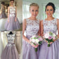 Lilac Lavender Short Bridesmaid Dress - Summer Country Garden Formal Wedding Dress - Party Guest Maid of Honor Gown -Plus Size (WSO2)(F18)