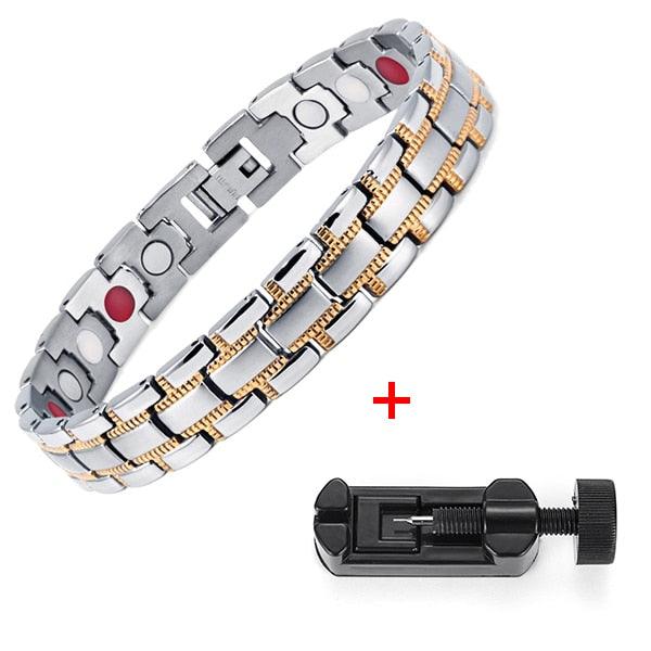 Fashion Jewelry Healing Magnetic 316L Stainless Steel Bracelet (MJ3)