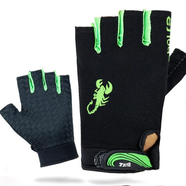 Trending Half Finger Gloves - Summer Sports Fishing Training Gloves - Non-slip (6WH1)
