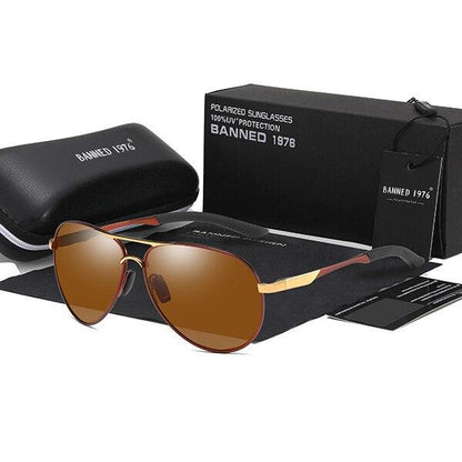 Cool HD Polarized Men Sunglasses -Designer UV Protection Vintage Fashion Driving Sunglasses (D17)(MA6)