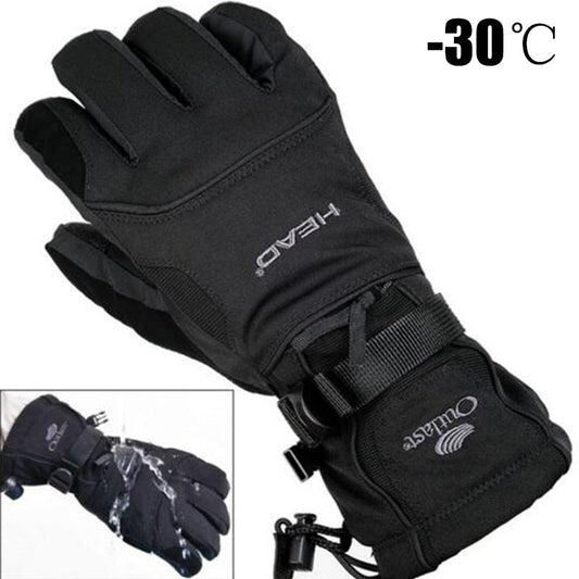 Men's Ski Gloves - Snowboard Motorcycle Riding Winter Gloves - Windproof Waterproof Unisex (4AC1)(F103)