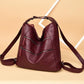 Multifunction Handbags - Women Vintage Totes Bags - Large Capacity Female Soft Leather Shoulder Bags (D43)(WH4)(WH2)
