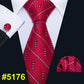 New Arrival Men's Ties - Dinosaur Pattern Red Men's Wedding Neckties 8.5cm (2U17)