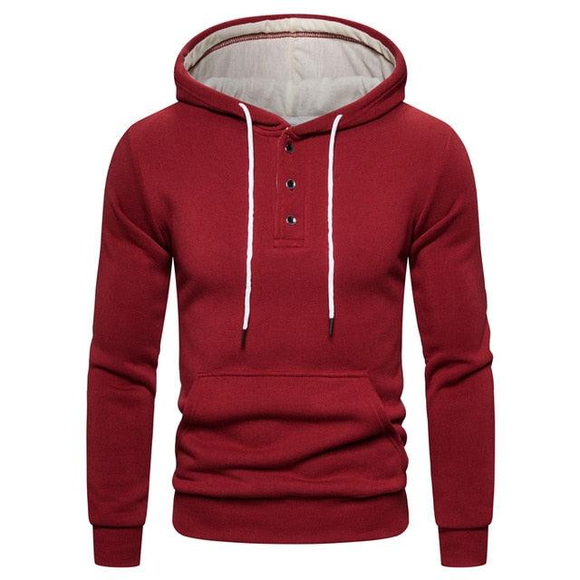 New Autumn Winter Cotton Hoodies - Men's Sweatshirts Solid Hoody (TM5)(F100)