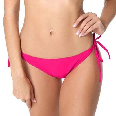 New Bandage Bikini Bottom - Brazilian Sexy Swimwear - Women's Briefs Solid Underwear (TSP4)(TB8D)(F28)