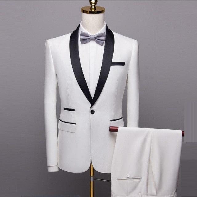 New Men Suit - 3 Pieces Slim Fit Suit - Mens Royal Blue Tuxedo (T1M)