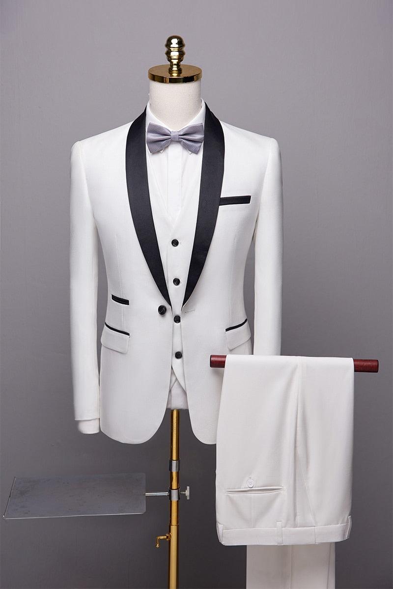 New Men Suit - 3 Pieces Slim Fit Suit - Mens Royal Blue Tuxedo (T1M)