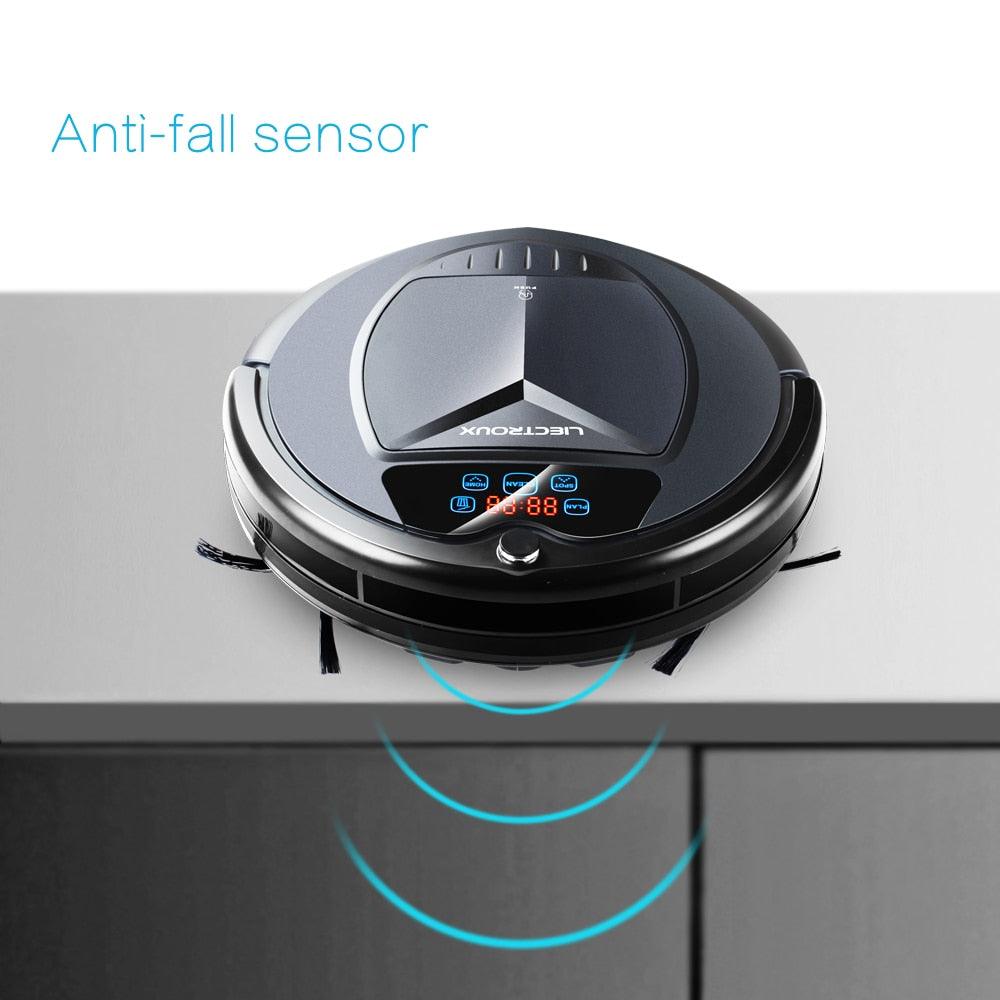 Newest Wet and Dry Robot Vacuum Cleaner, with Water Tank, TouchScreen, Schedule, SelfCharge (V1)(1U68)