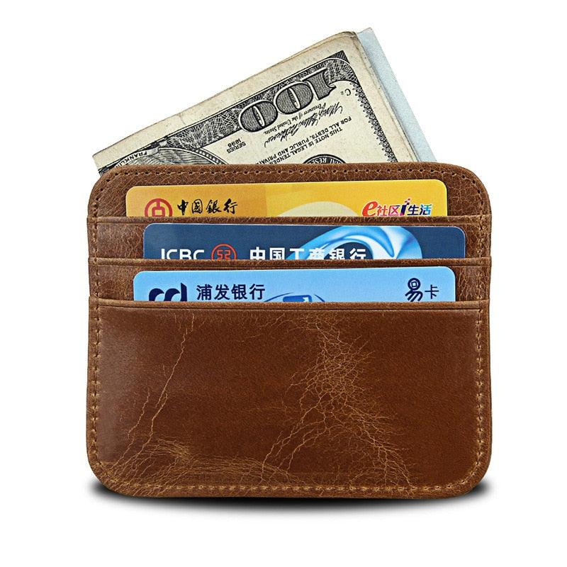 Super Slim Soft Wallet - 100% Cowhide Genuine Leather Mini Credit Card Men's Wallet (MA5)1