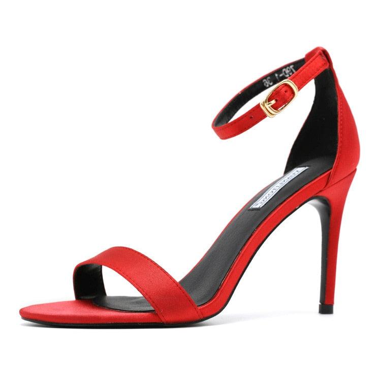 Gorgeous Women's Ankle Strap Heels - Summer Open Toe Thin Party Dress Sandals (D37)(SH2)(SS1)(CD)(WO2)