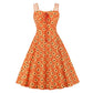 Amazing Autumn Fashion Cute Daisy Floral Print Women Spaghetti Strap Summer Vacation Dress (2U30)
