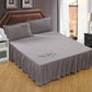 Bedding Solid Ruffled Bed Skirt Pillowcases Bed Sheets Mattress Cover King Queen Full Twin Size Bed Cover 14 patterns (5BM)(F63)