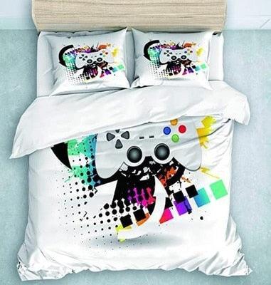 Fashion Bedding Set 2/3pcs 12 Patterns 3d Digital Gamer Printing Duvet Cover Sets 1Quilt Cover + 1/2 Pillowcases (5BM)(9BM)(3BM)(F63)