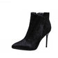 Trending Fashion Ladies High Heels Boots - Party Shoes - Fur Sexy Women's Pumps Ankle Boots (BB1)(BB2)(CD)(WO4)