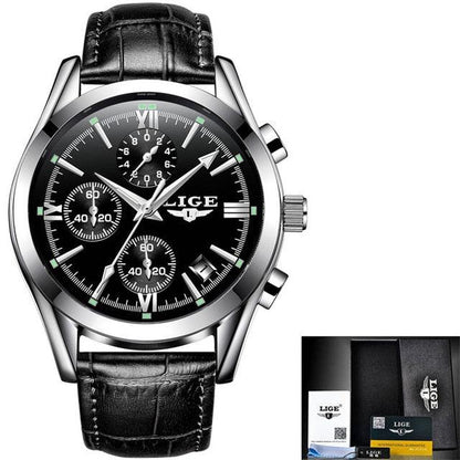 New Fashion Men's Watches - Top Brand Luxury Military Quartz Watch - Premium Leather Waterproof (MA9)(F84)