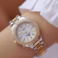 Ladies Wrist Watches - Dress Women Crystal Diamond Watches - Stainless Steel (D82)(9WH3)(9WH1)