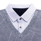 Pullover Striped Men's Sweaters - Casual New Spring Autumn Classic Keep Warm Slim Fit (TM6)(T5G)