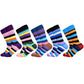 Men's Socks - New Brand Classic Striped Socks - Cotton Colorful Happy Fashion (TG8)(F92)