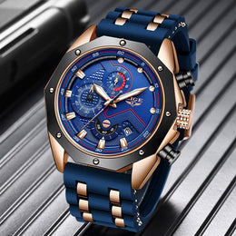 Men's Watches - Luxury Quartz Watch Men Silicone Military 30ATM Waterproof Sport Wristwatch (2MA1)