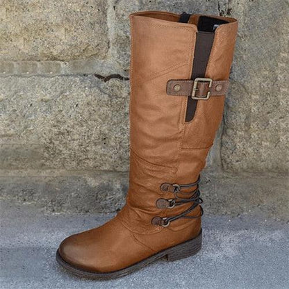 Great Mid-calf Knight Boots - Winter Women Shoes (3U38)(3U107)