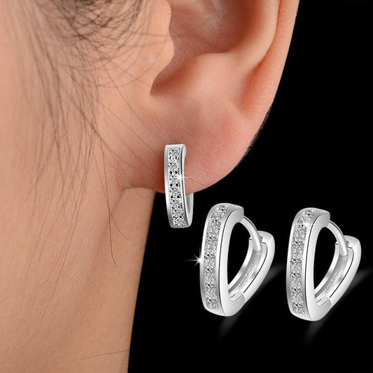 NEW HOT SALE 100% Real 925 Sterling Silver Conch Earring - Jewelry Gift Wedding Party (D81)(2JW1)(2JW2)