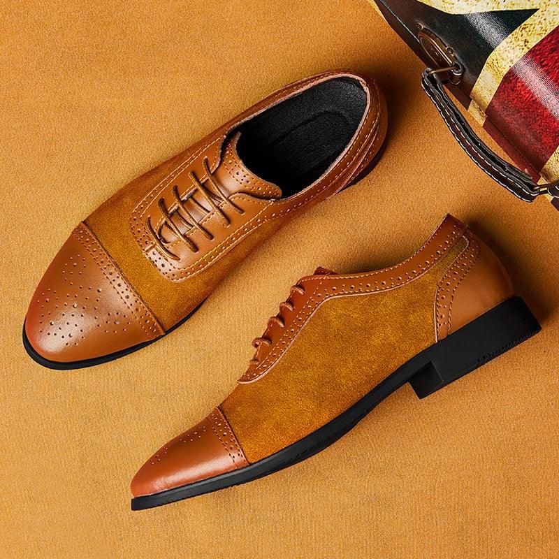 Trending New Arrival Retro Bullock Design Men's Classic Business Formal Shoes (MSF1)(MSF4)(F14)
