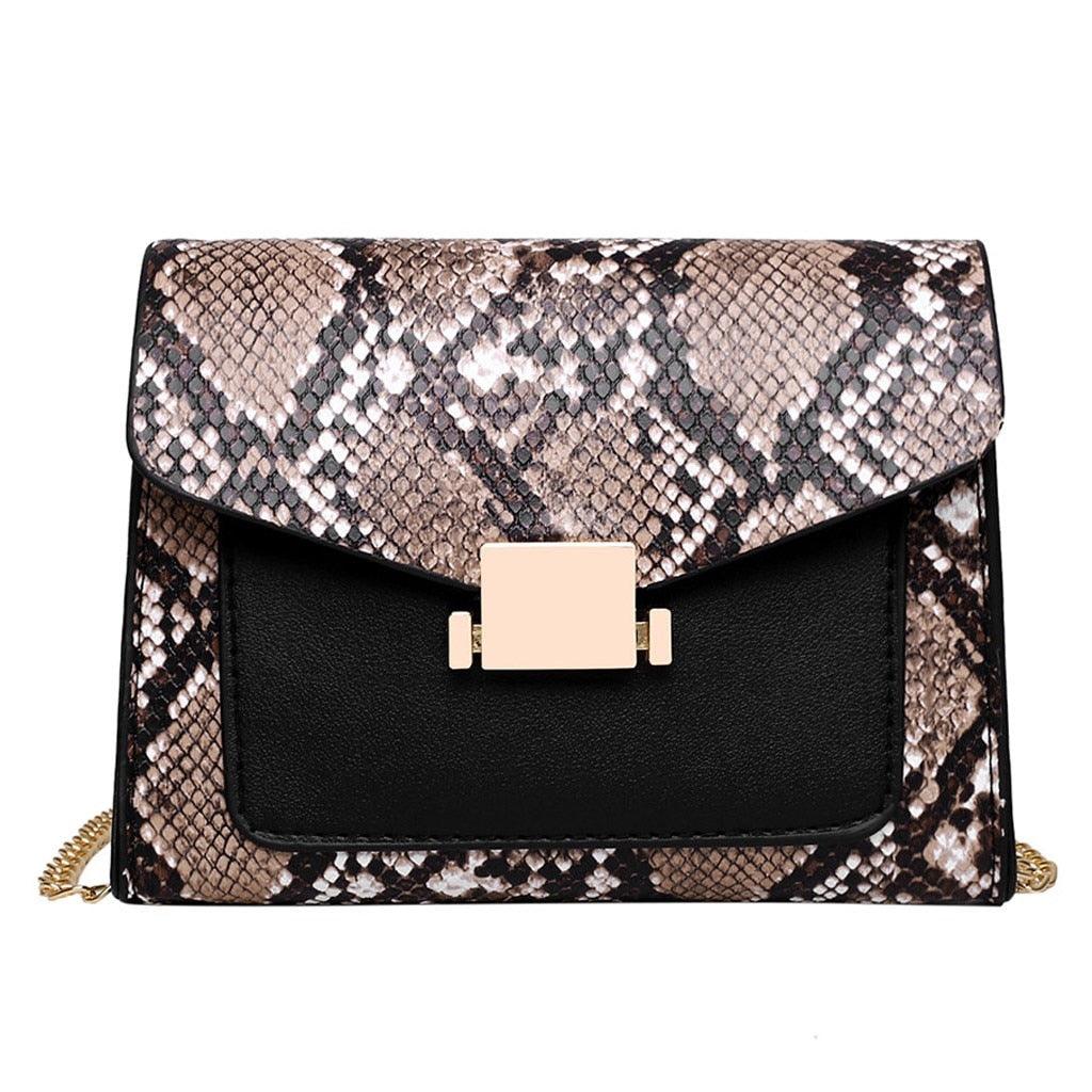 New Fashion Snake Pattern Shoulder Women Bag - Hand Personality Wild Girls Shape Handbag (2U43)