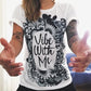 New Fashion Women T Shirt - Short Sleeve women Printed Letters T-Shirts - Female Retro Graffiti Flower - Lady T Shirt Top (TB2)(F19)
