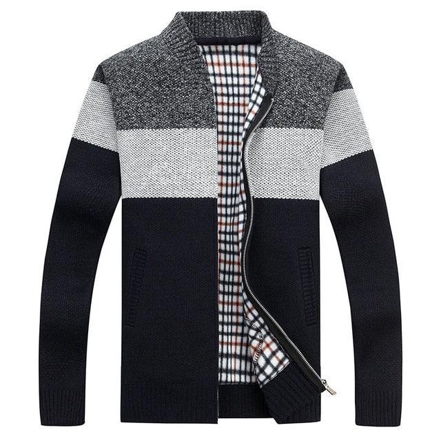 New Men's Sweaters Autumn Winter Warm Zipper Cardigan & Sweaters (TM6)(F100)